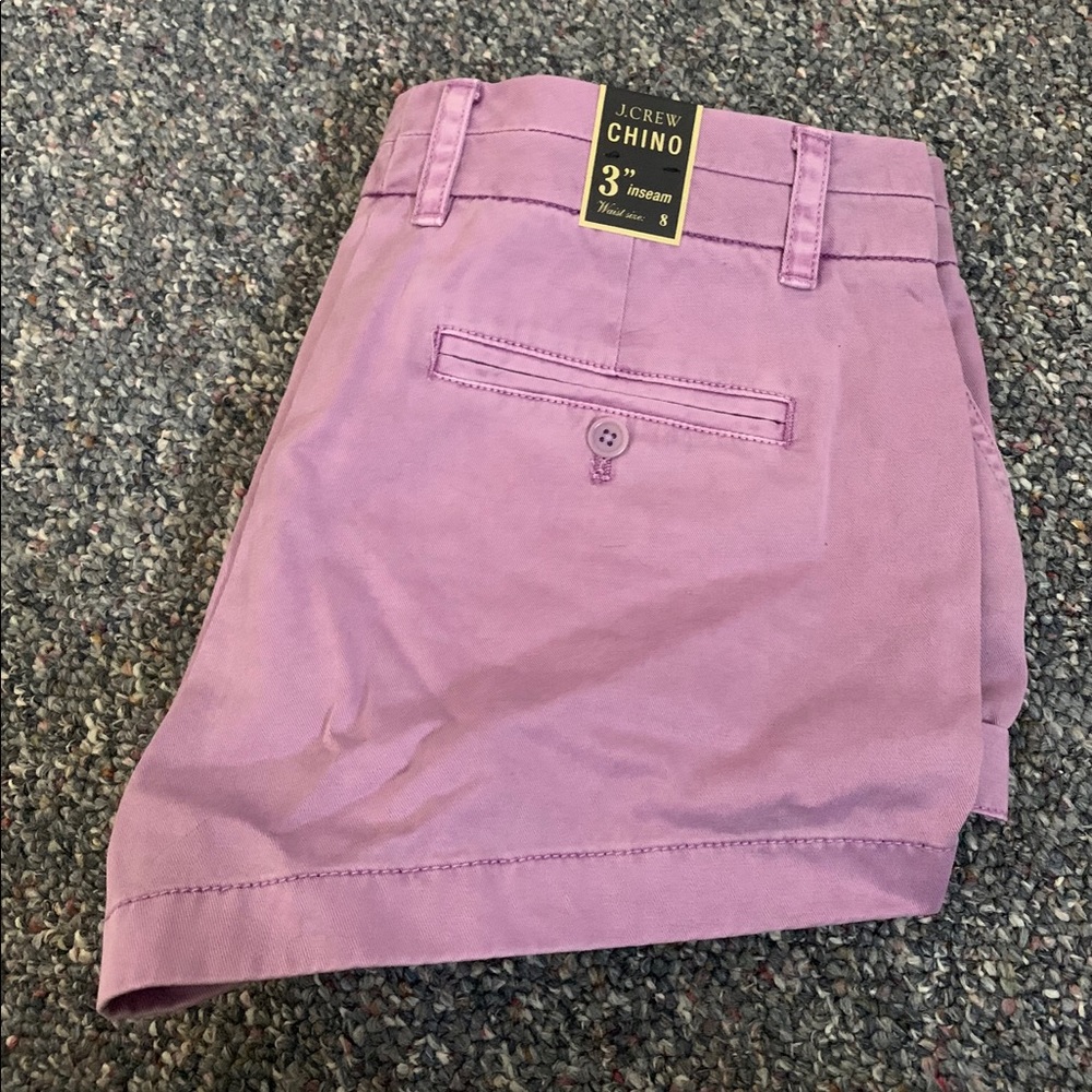 NWT J. Crew Chino 3 inch Shorts - Size 8